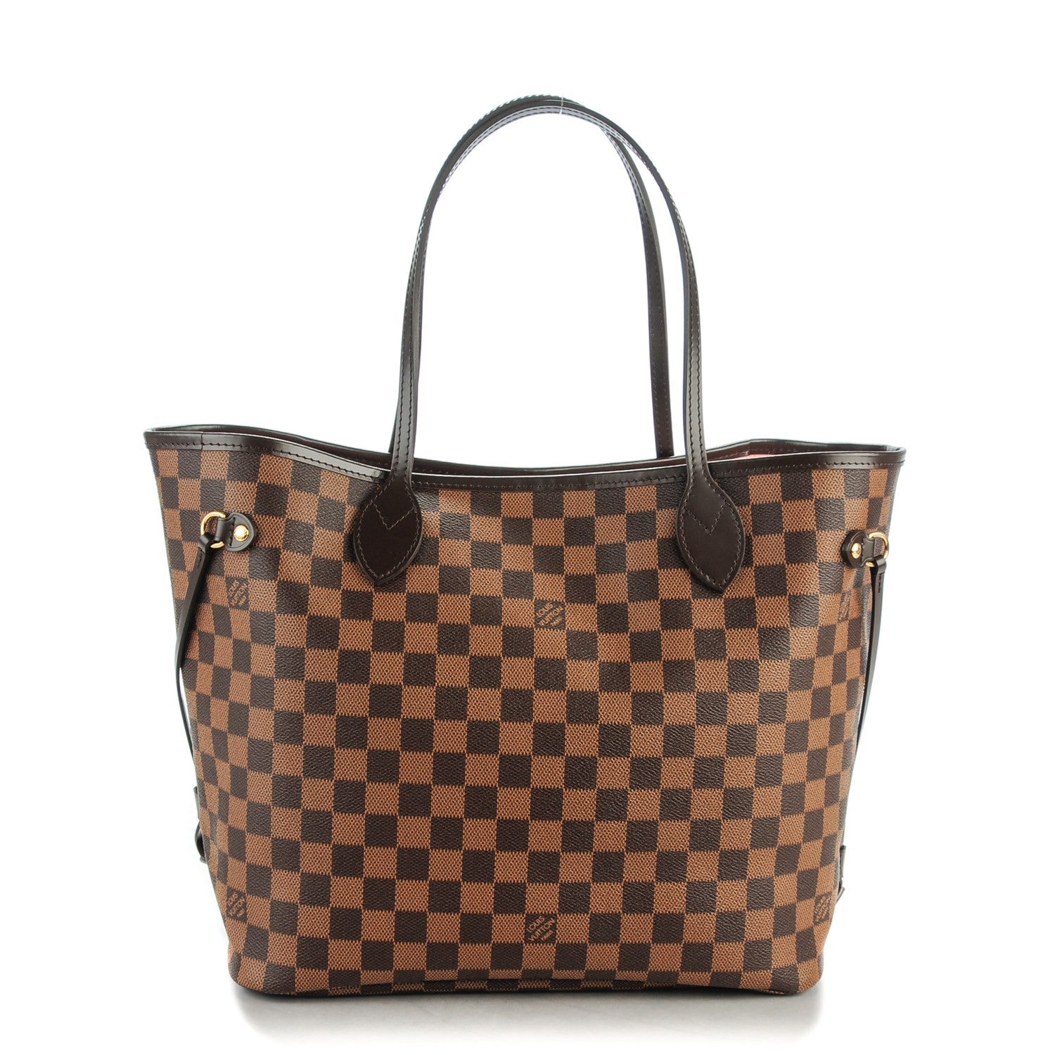Louis Vuitton Damier Ebene Neo Neverfull MM Rose Ballerine 1 of 8