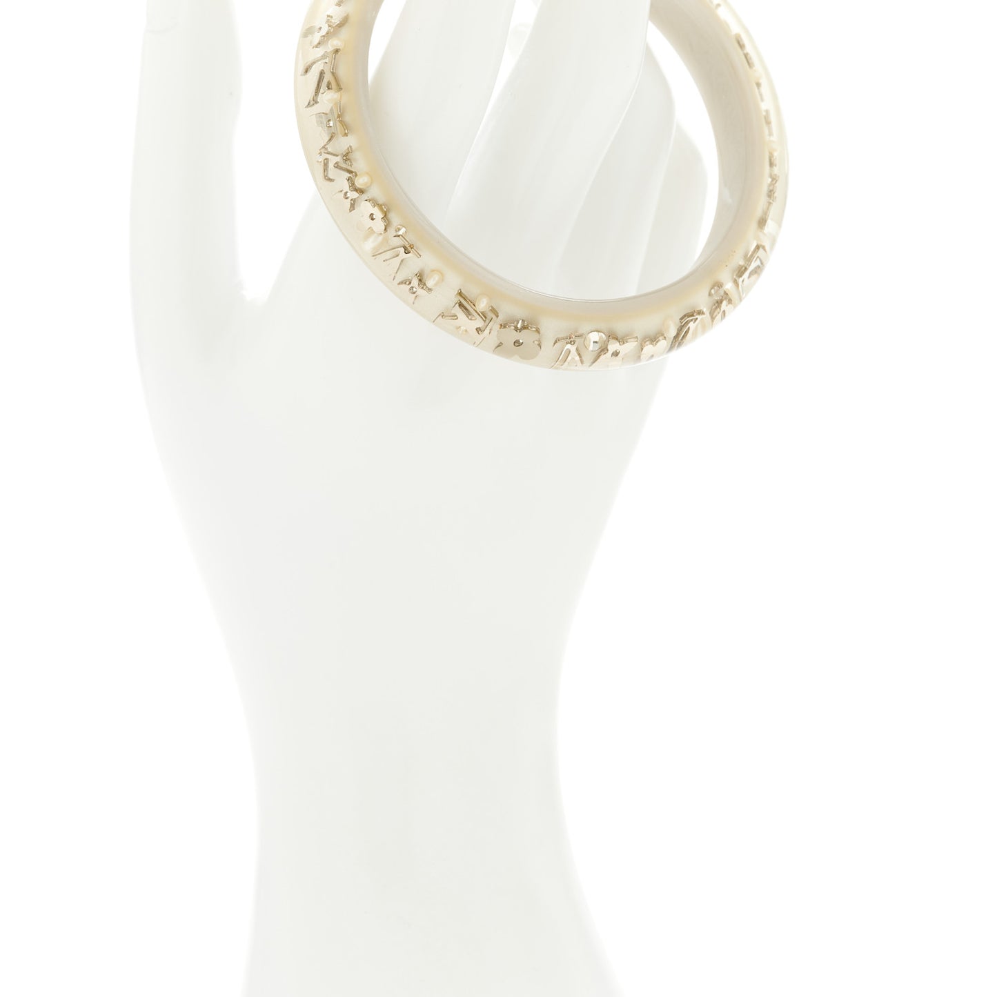 Resin Swarovski Medium Inclusion Bracelet PM White