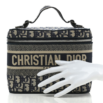 Christian Dior Oblique Diortravel Vanity Case Blue 2 of 12