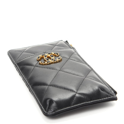 Chanel Lambskin Quilted 19 Phone and Card Holder Black 4 of 8