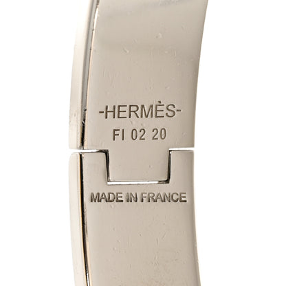 Hermes Enamel Narrow Clic Clac H Bracelet PM White 4 of 5