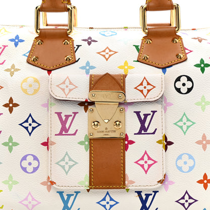 Louis Vuitton Monogram Multicolor Speedy 30 White 8 of 15