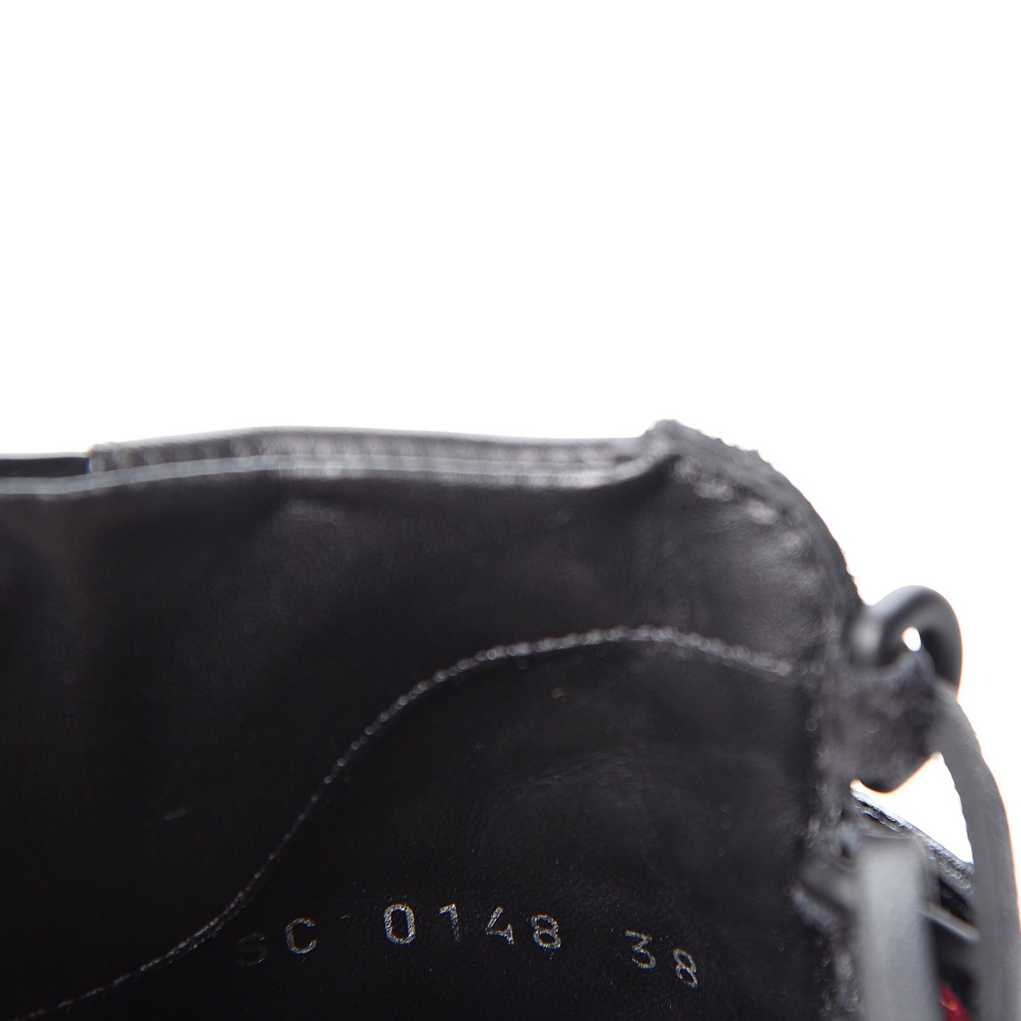Suede Calfskin Laureate Platform Desert Boots 38 Black
