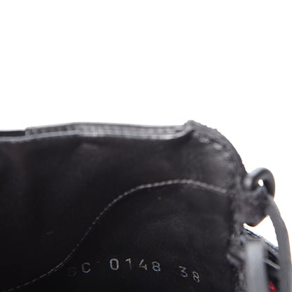 Louis Vuitton Suede Calfskin Laureate Platform Desert Boots 38 Black 9 of 9