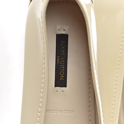 Louis Vuitton Patent Calfskin Oxford Ballerina Flats 41 Creme 7 of 13