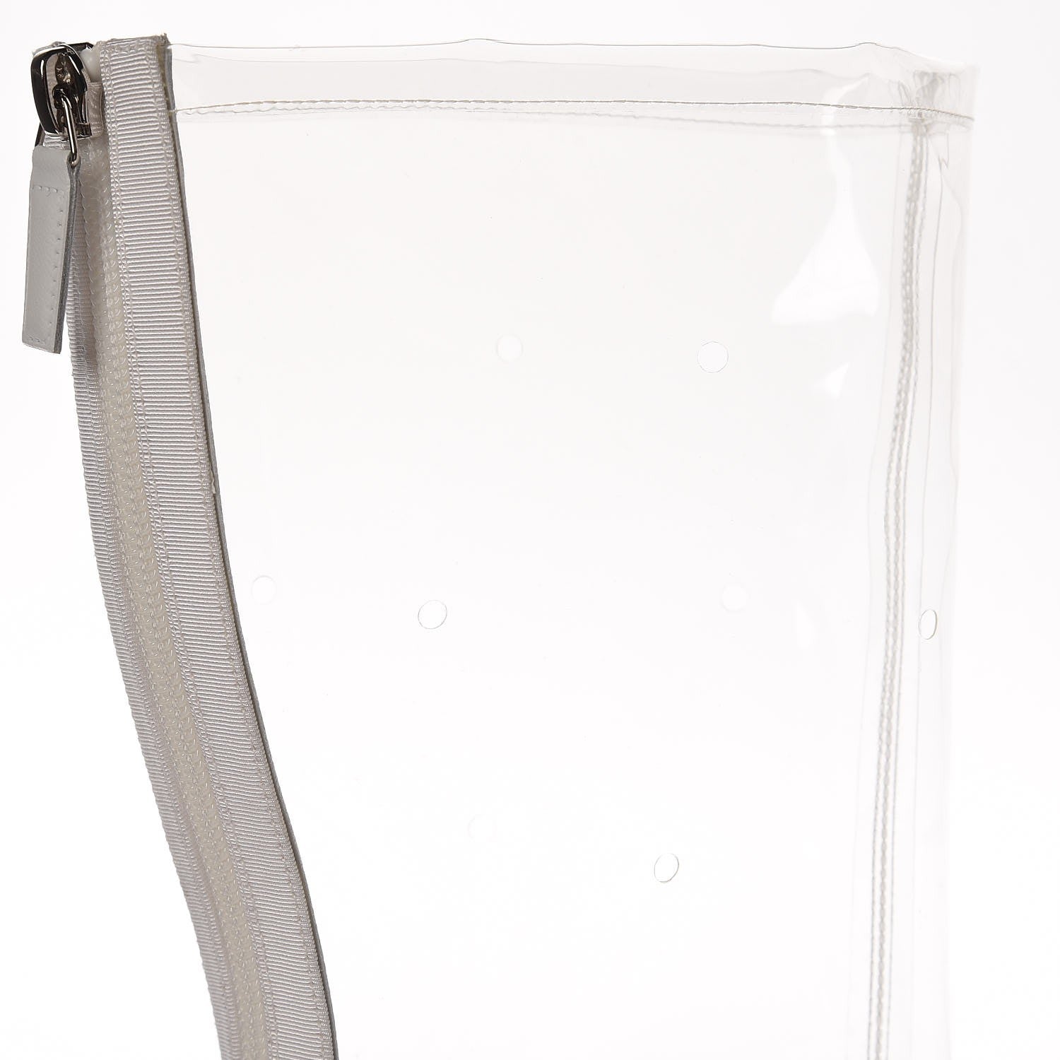 Chanel PVC Grosgrain High Boots 39 Transparent White 10 of 11