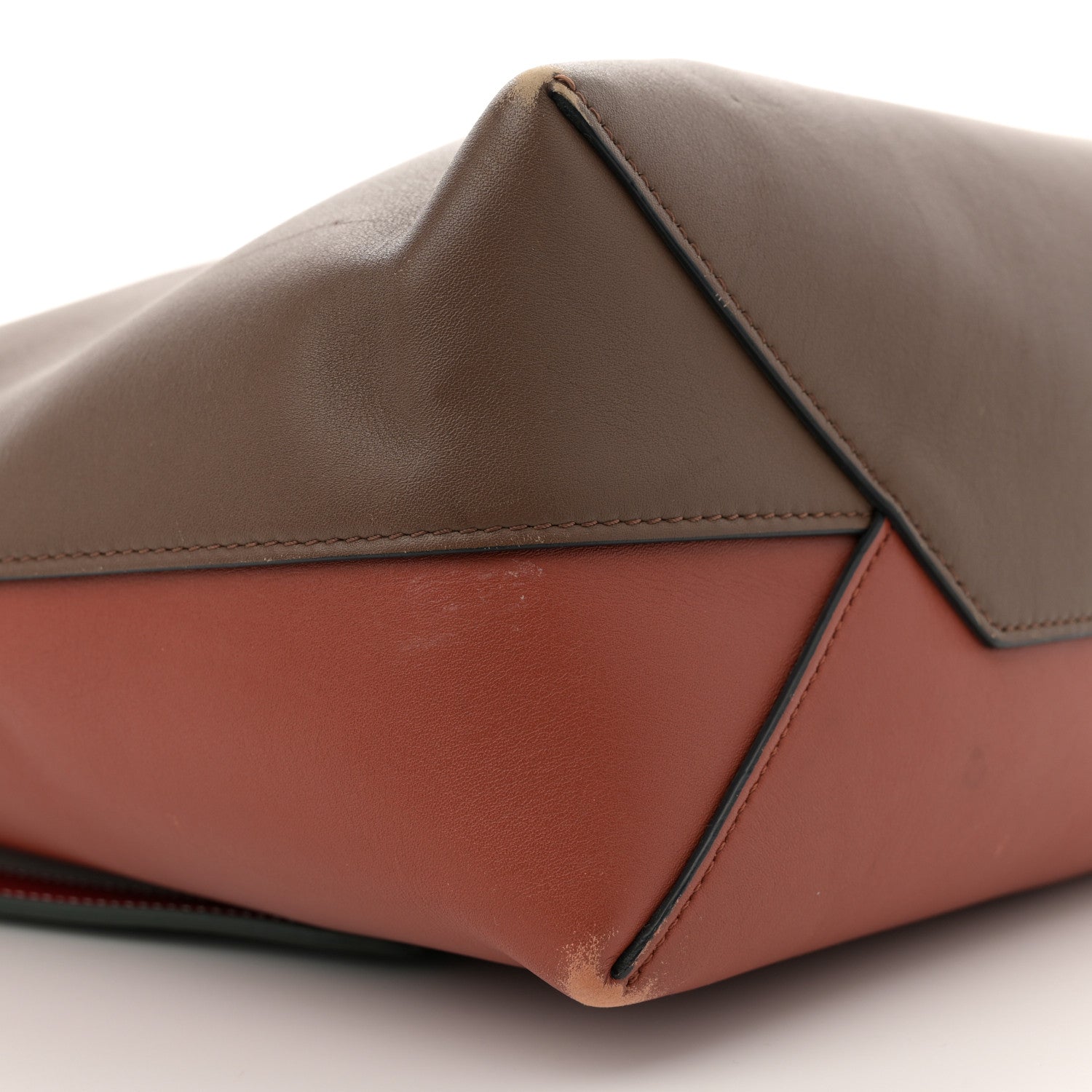 Celine Shiny Smooth Calfskin Small Twisted Cabas Camel Brick 10 of 15