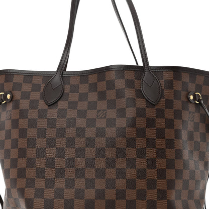 Louis Vuitton Damier Ebene Neo Neverfull MM Rose Ballerine 9 of 12
