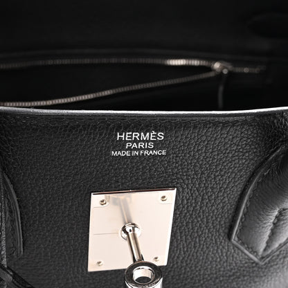 Hermes Taurillon Clemence Birkin 30 Black 6 of 12
