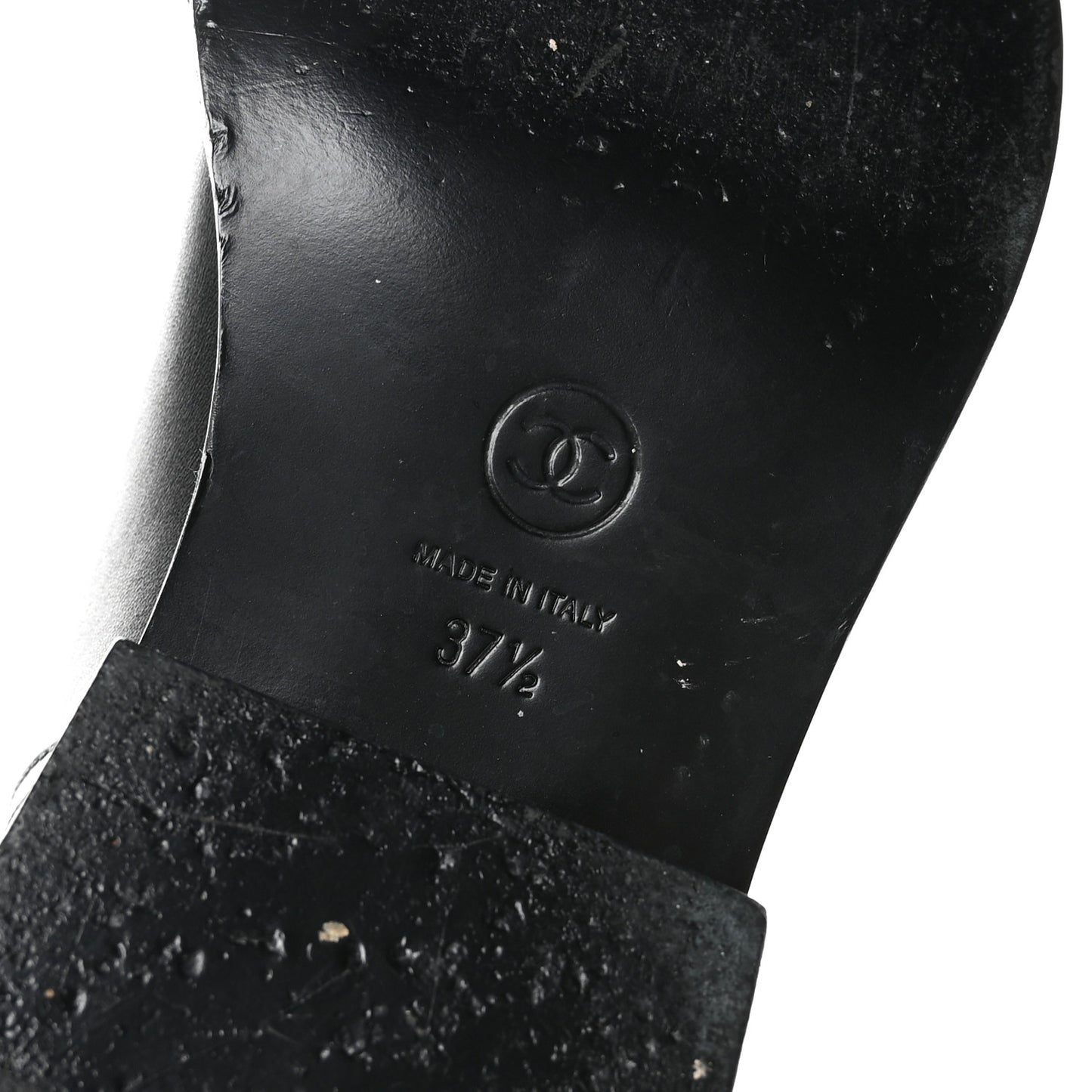 Calfskin Camellia Short Boots 37.5 Black