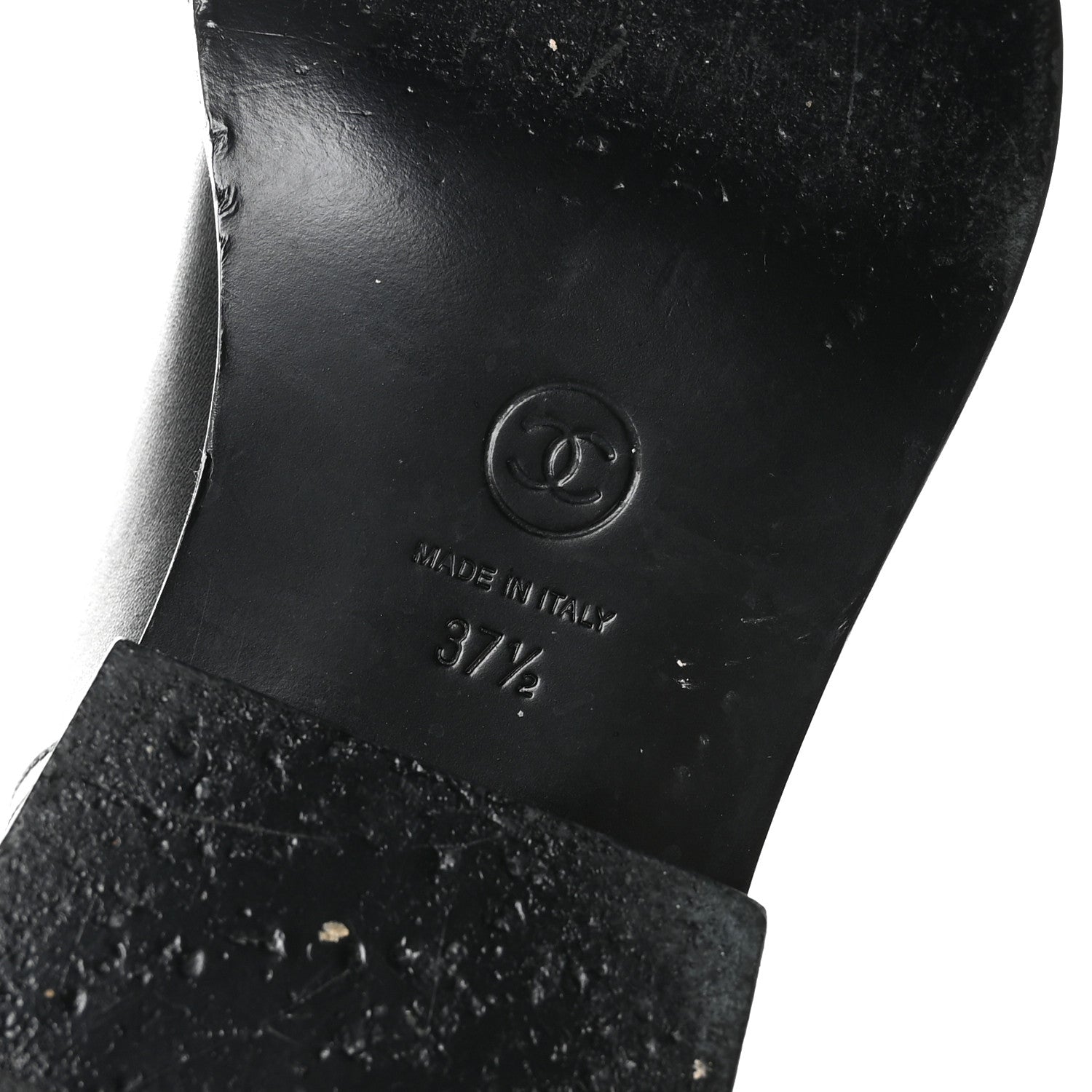 Chanel Calfskin Camellia Short Boots 37.5 Black 7 of 8