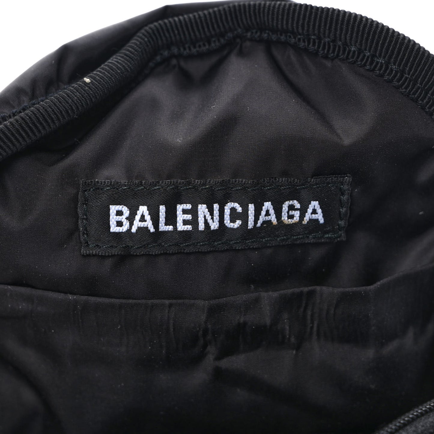 Recycled Casual Nylon Mini Oversized Backpack Black