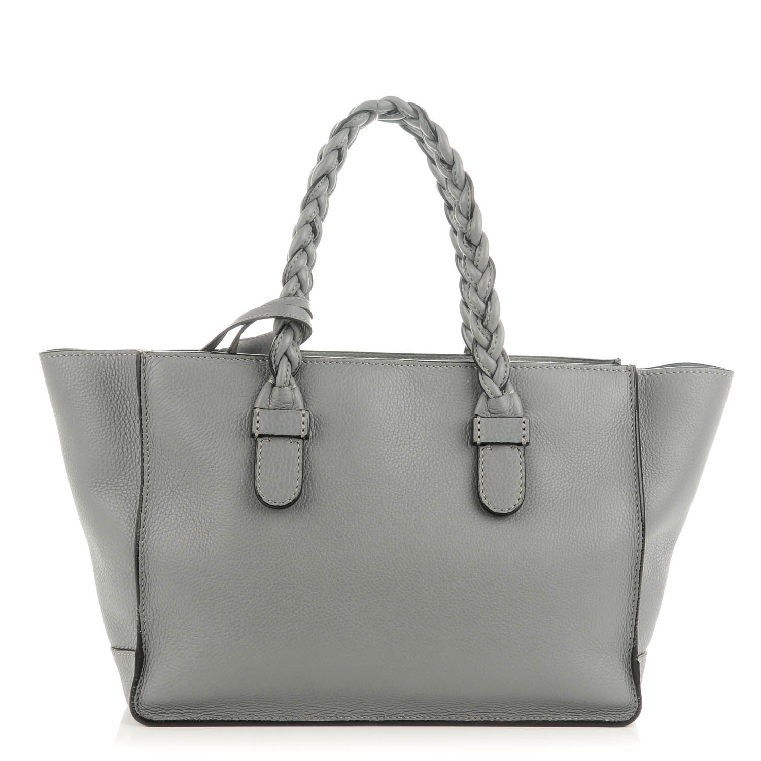 Valentino Garavani Grained Calfskin Small To Be Cool Tote Grigio Perla 1 of 9