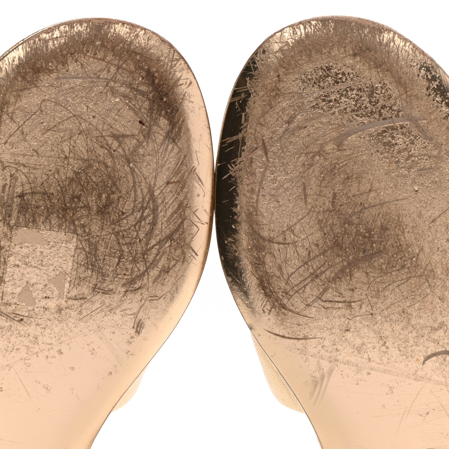 Chanel Metallic Lambskin CC Braided Mules 39.5 Gold 10 of 12