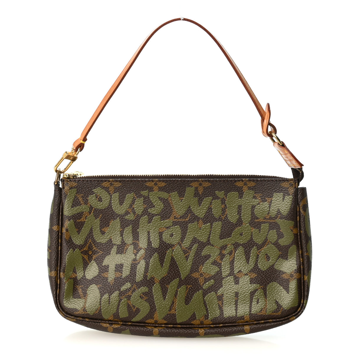 Monogram Graffiti Pochette Accessories Kaki