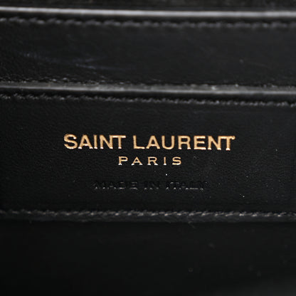 Saint Laurent Smooth Calfskin Small Classic Monogram Kate Tassel Satchel Black 6 of 11