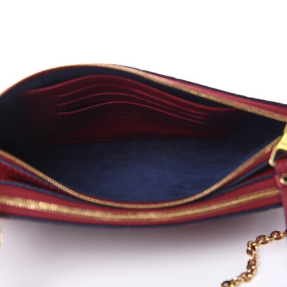 Louis Vuitton Empreinte Double Zip Pochette Cherry Berry 5 of 10