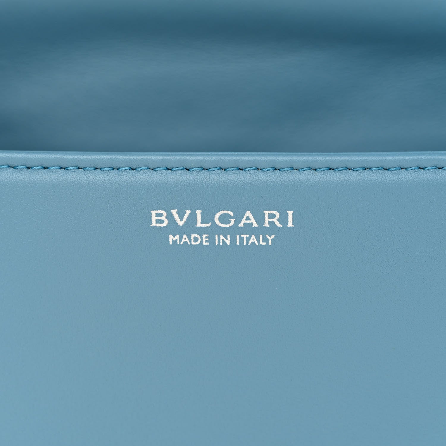 Bulgari Calfskin Matelasse Mini Serpenti Cabochon Crossbody Bag Blue 6 of 10