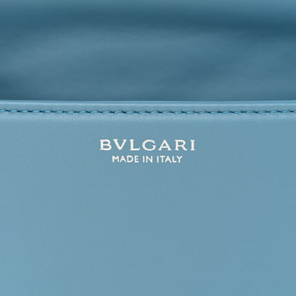 Bulgari Calfskin Matelasse Mini Serpenti Cabochon Crossbody Bag Blue 6 of 10