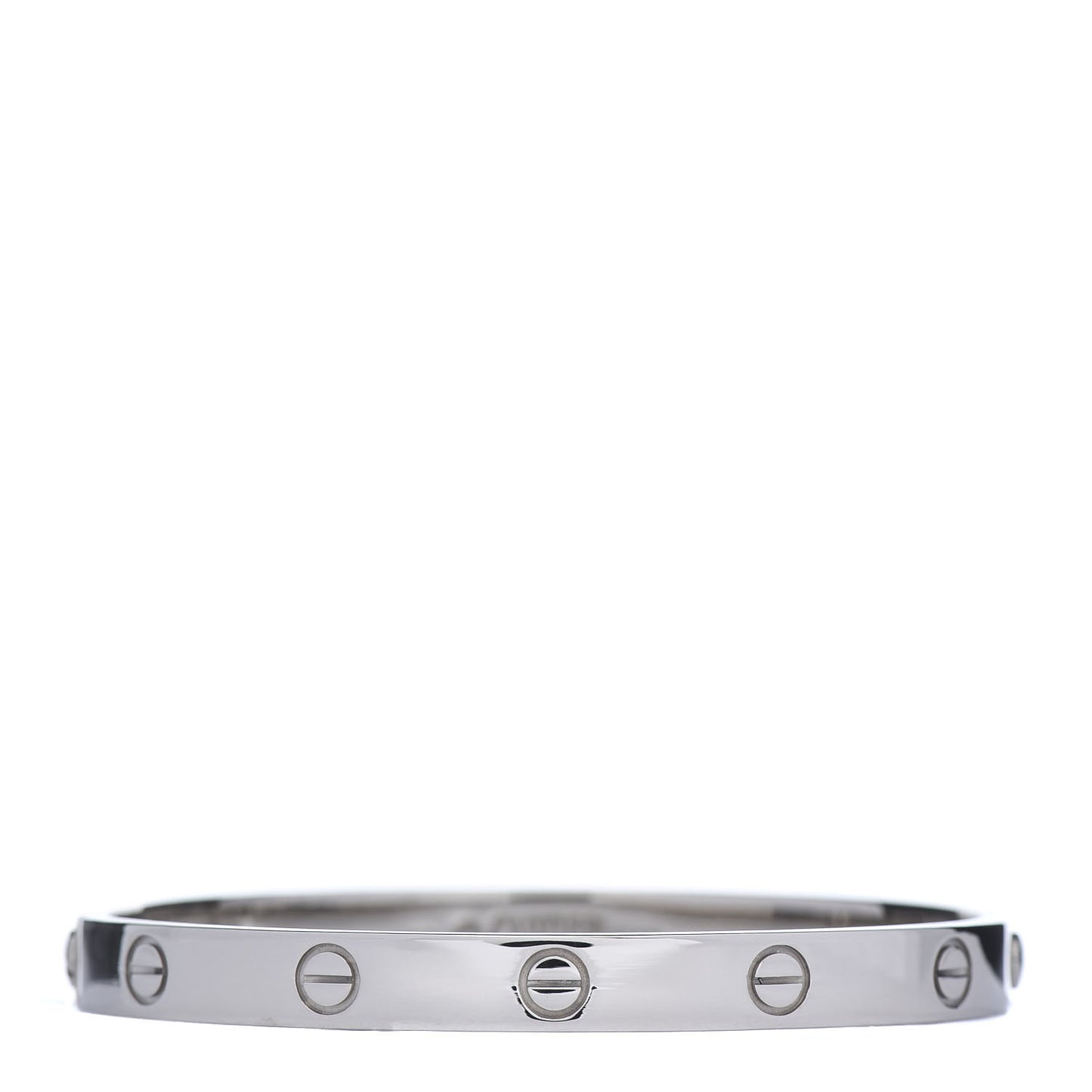18K White Gold LOVE Bracelet 17