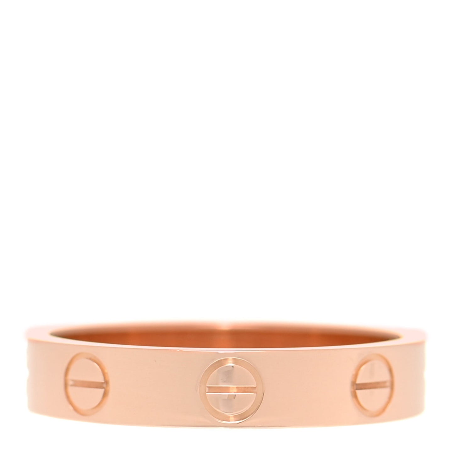 18K Pink Gold 3.5mm LOVE Wedding Band Ring 51 5.75
