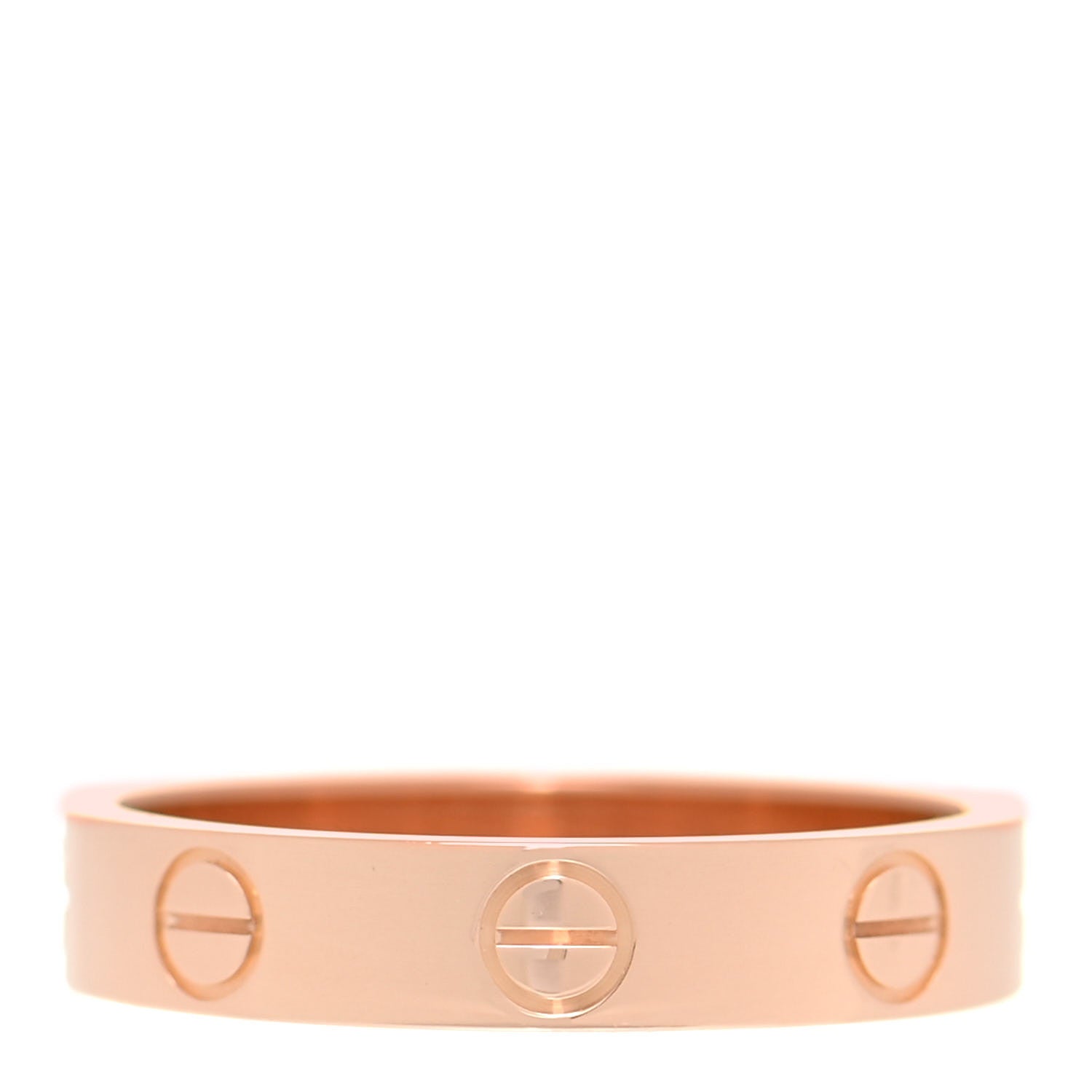 Cartier 18K Pink Gold 3.5mm LOVE Wedding Band Ring 51 5.75 3 of 4