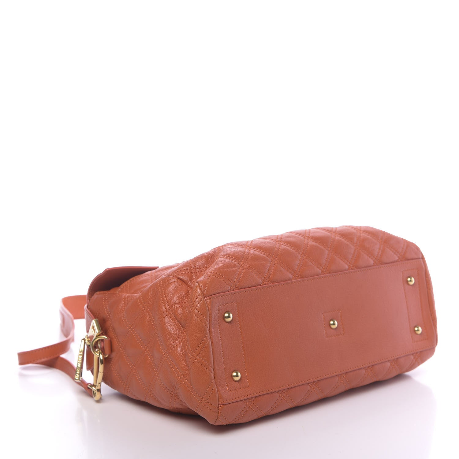 Marc Jacobs Lambskin Quilted Rudy Satchel Mandarin 4 of 10