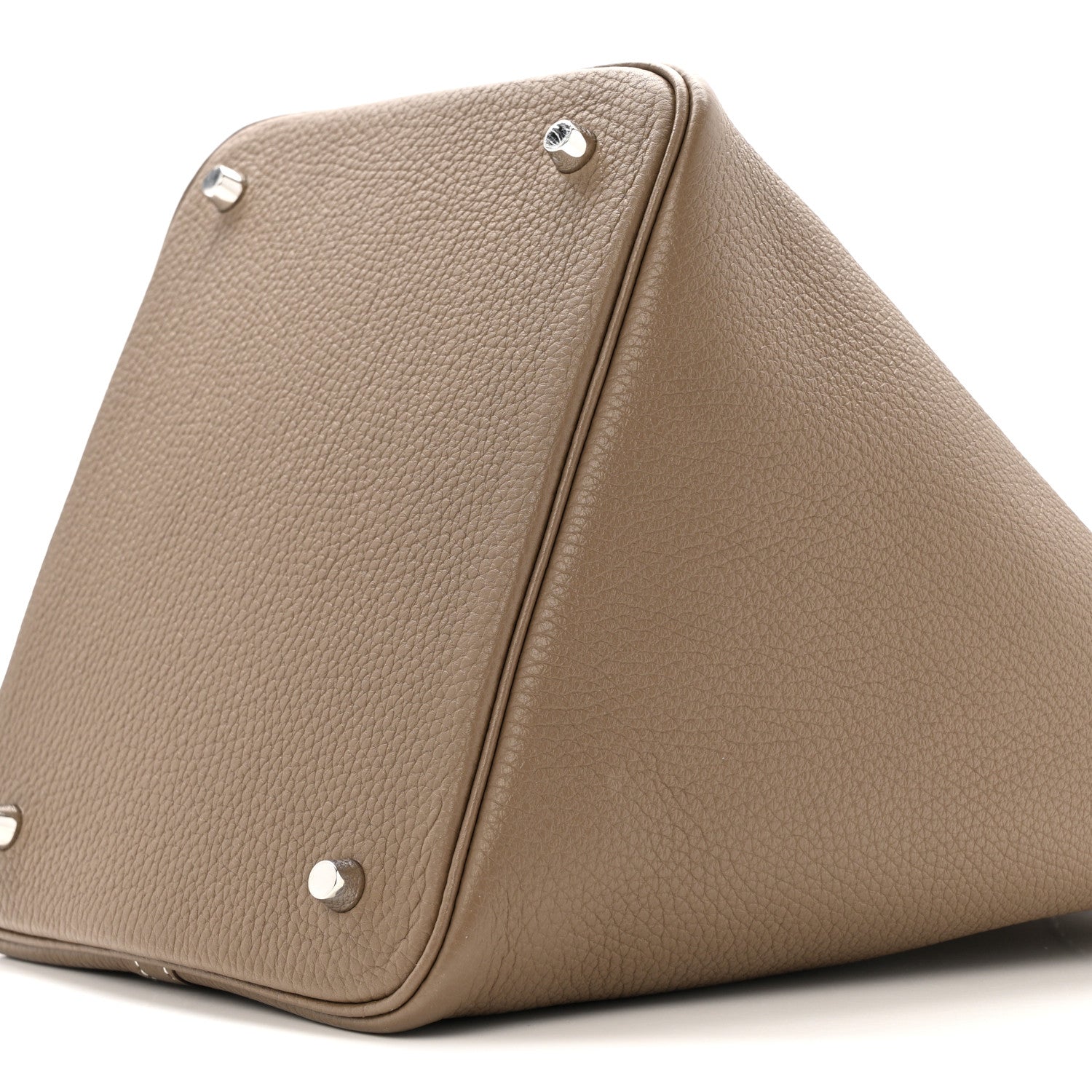 Hermes Taurillon Clemence Picotin Lock 22 MM Etoupe 10 of 11
