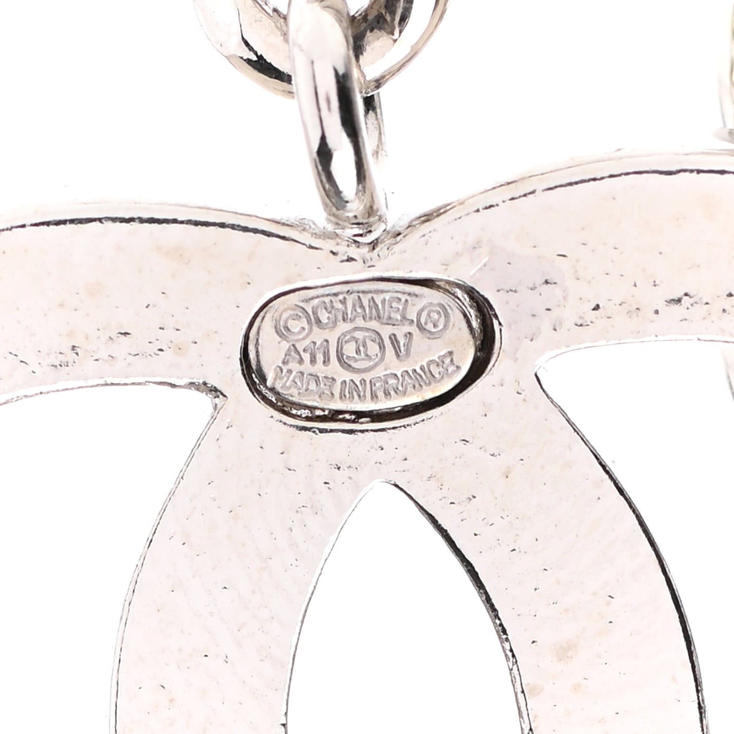 Enamel CC Ceinture Fantai Adjustable Belt Silver White
