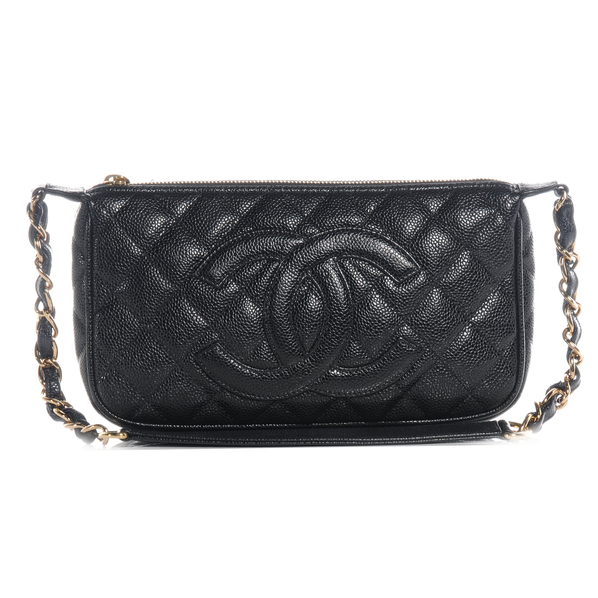 Chanel Caviar Quilted Pochette Black 1 of 7