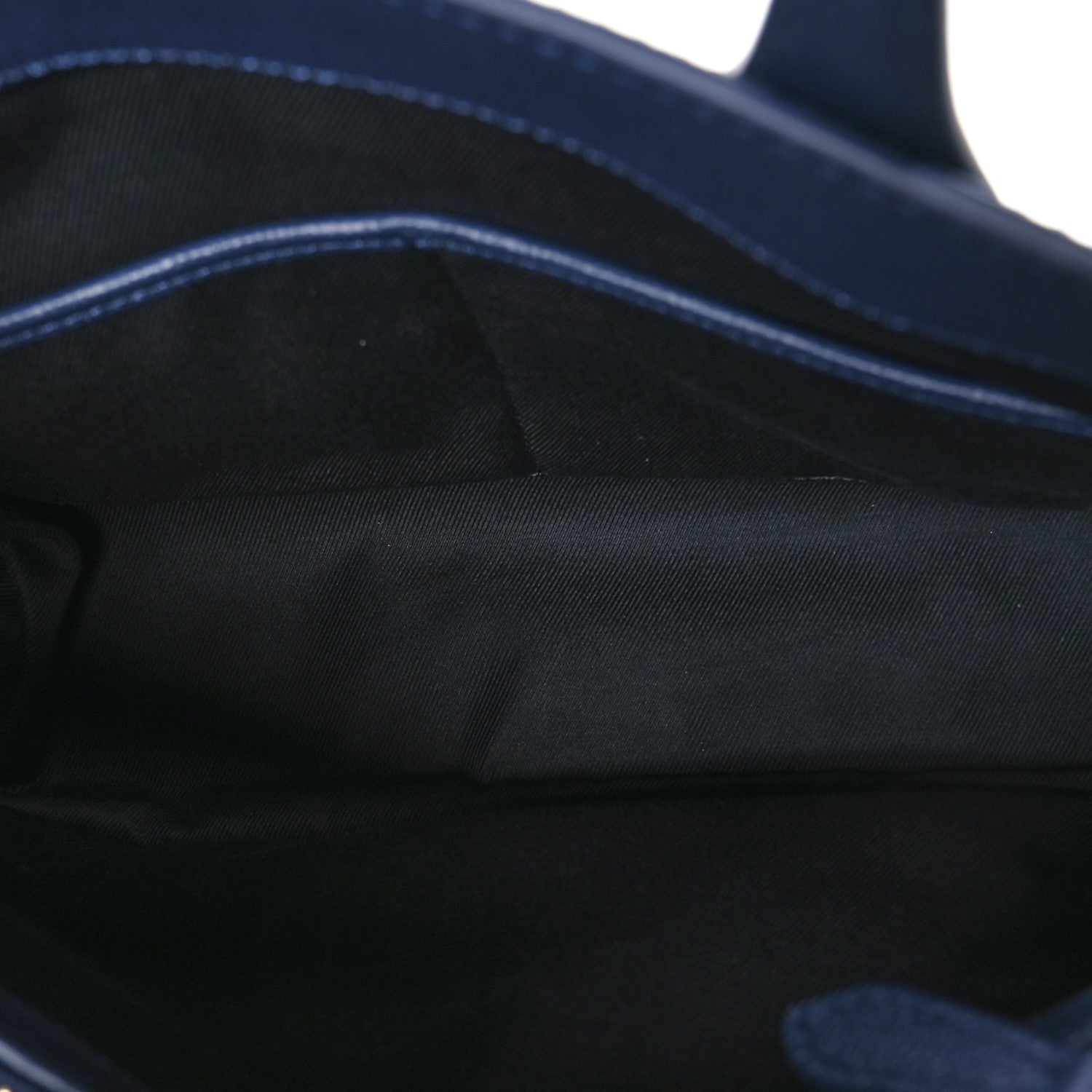 Burberry Derby Calfskin Vintage Check Medium Banner Tote Regency Blue 5 of 12
