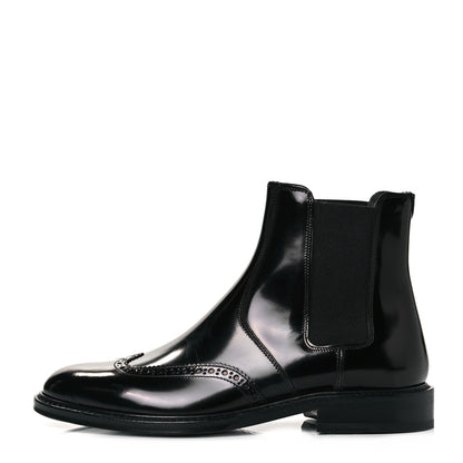 Saint Laurent Calfskin Army Chelsea Boots 38 Black 1 of 7