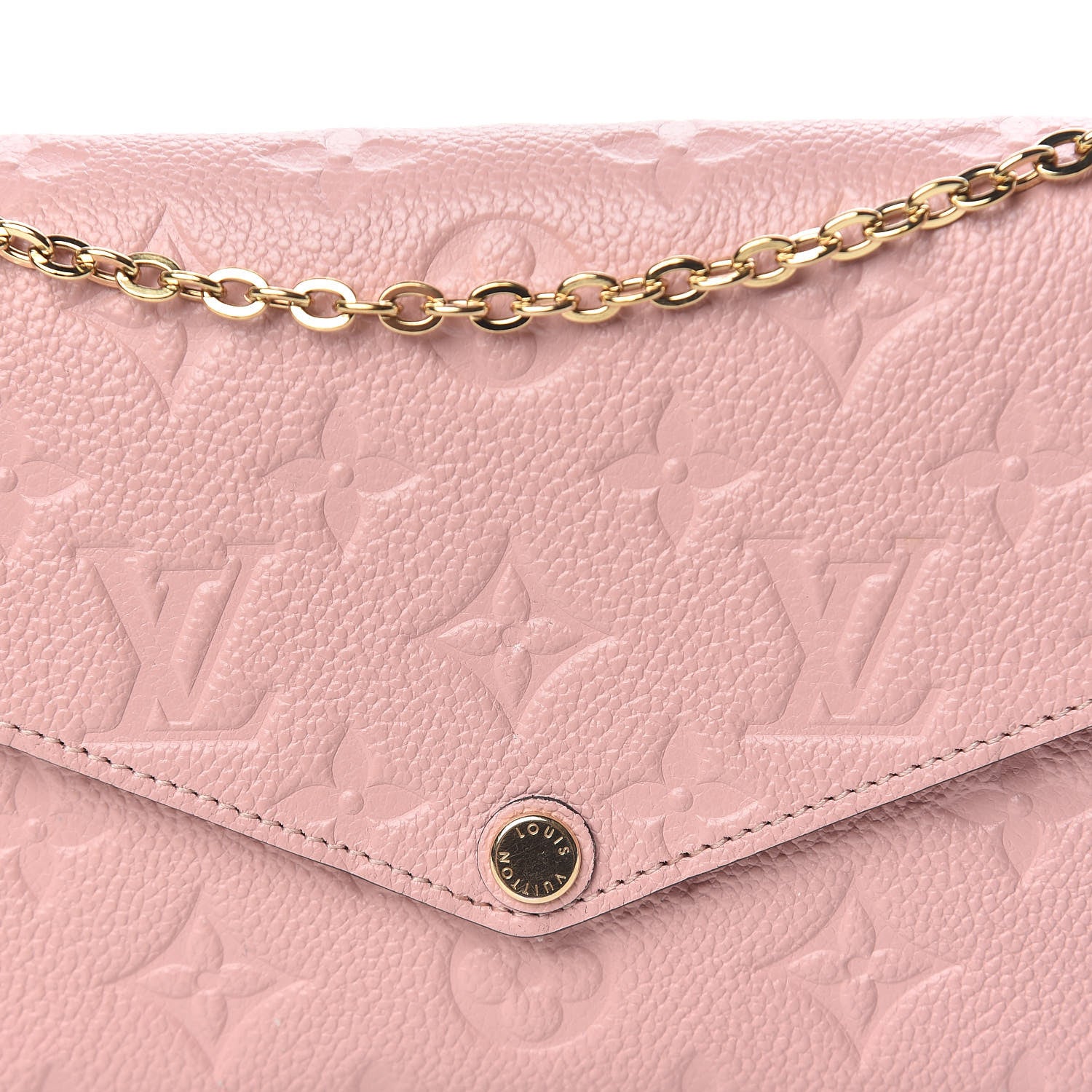 Louis Vuitton Empreinte Pochette Felicie Chain Wallet Rose Poudre 11 of 13