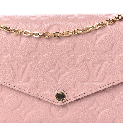 Louis Vuitton Empreinte Pochette Felicie Chain Wallet Rose Poudre 11 of 13
