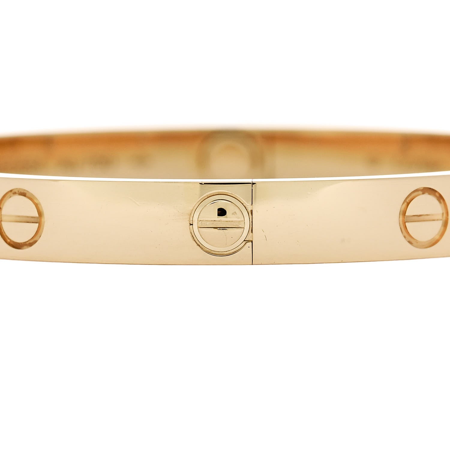 Cartier 18K Yellow Gold 4 Diamond LOVE Bracelet 18 4 of 9