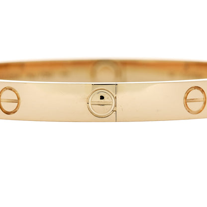 Cartier 18K Yellow Gold 4 Diamond LOVE Bracelet 18 4 of 9