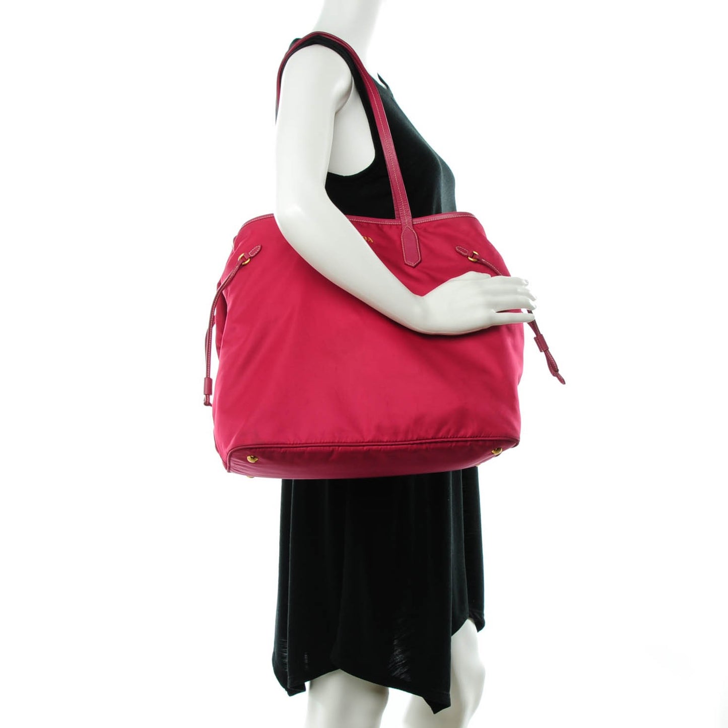 Tessuto Nylon Saffiano Tote Ibisco