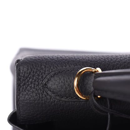 Hermes Togo Kelly Retourne 25 Black 24 of 31