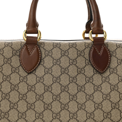 Gucci GG Supreme Monogram Medium Boston Beige Cuir 8 of 14