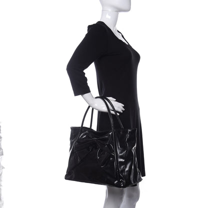 Valentino Garavani Patent Lacca Bow Tote Black 2 of 15