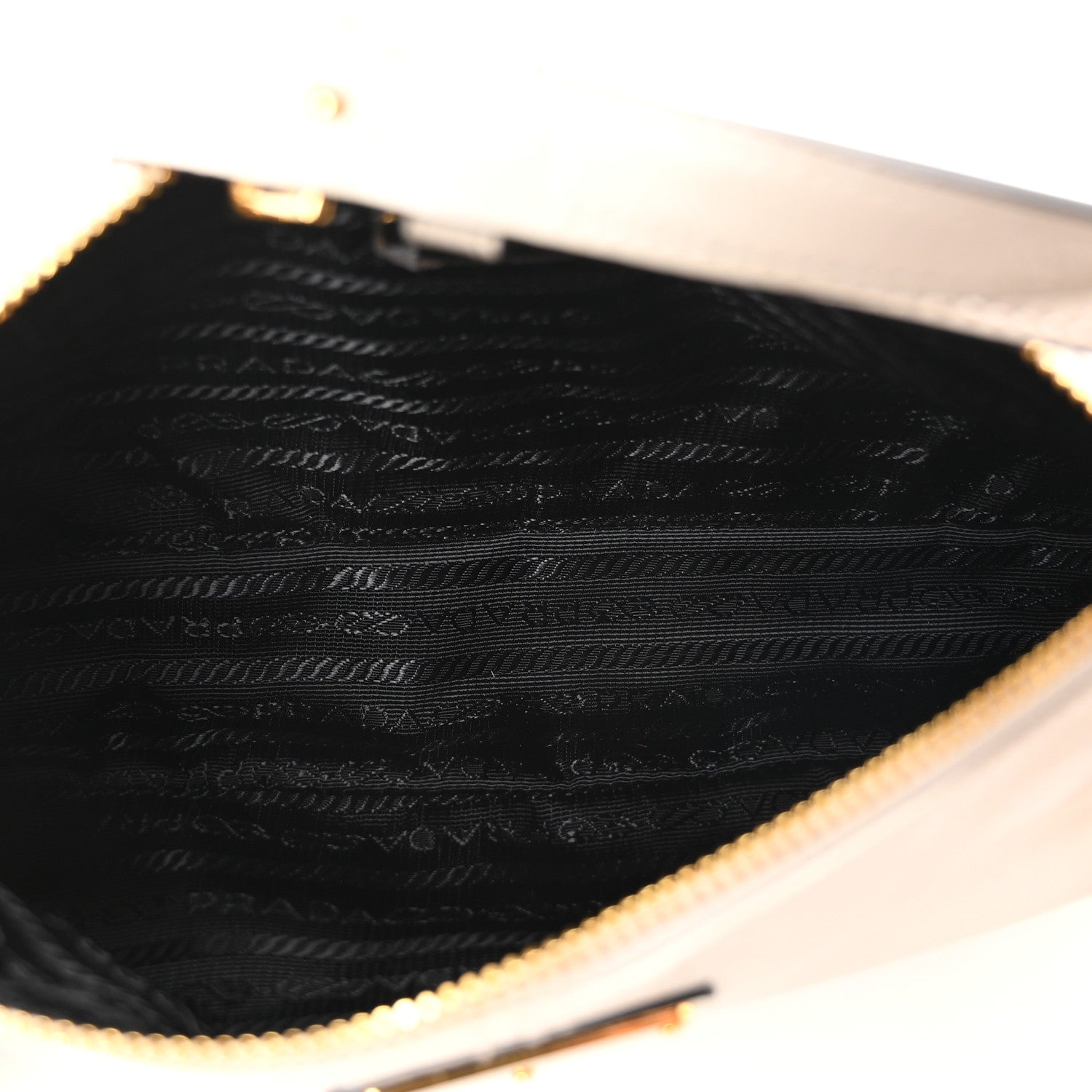 Prada Soft Lux Calfskin Medium Re-Edition 2002 Shoulder Bag White 5 of 10