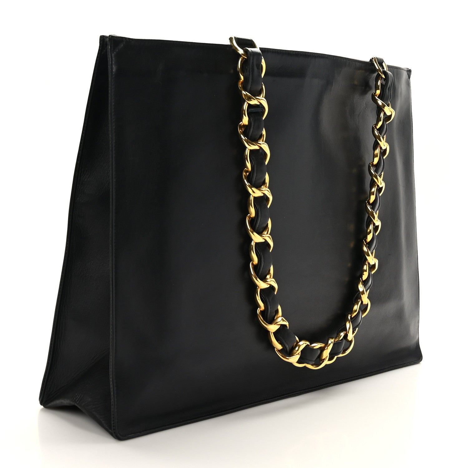 Chanel Lambskin CC Tote Black 3 of 9