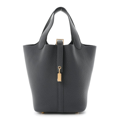 Hermes Taurillon Clemence Picotin Lock 18 PM Gris Misty 1 of 11