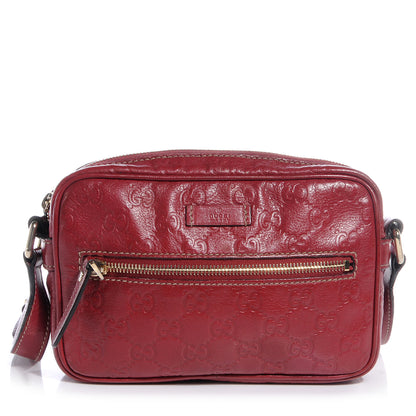 Gucci Guccissima Small Shoulder Bag Red 1 of 9