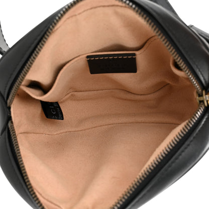 Gucci Calfskin Matelasse GG Marmont Belt Bag 105 42 Black 5 of 10