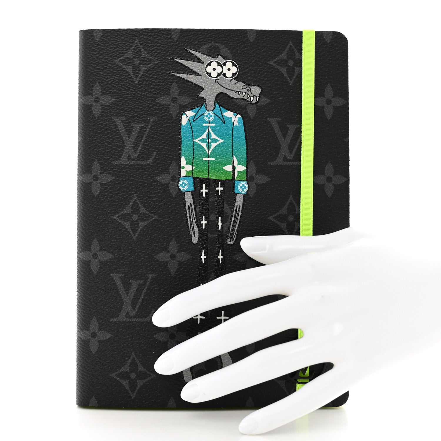Louis Vuitton Monogram Eclipse LV Friends Clemence Notebook 2 of 8