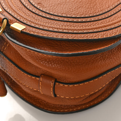 Chloe Grained Calfskin Small Marcie Saddle Bag Tan 8 of 8