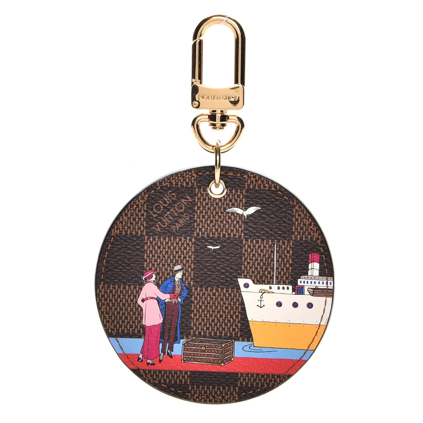 Damier Ebene 2016 Christmas Animation Bag Charm Key Ring