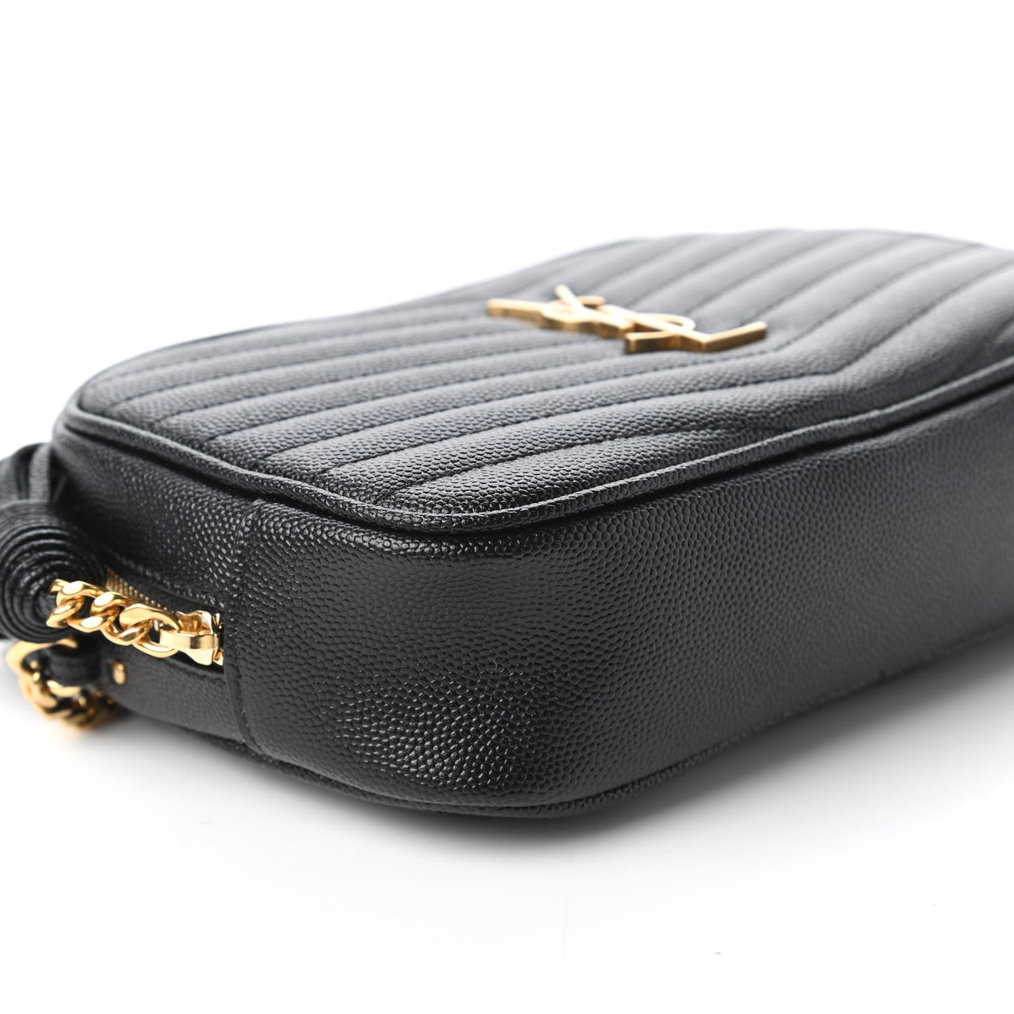 Grain De Poudre Matelasse Monogram Mini Lou Camera Bag Black