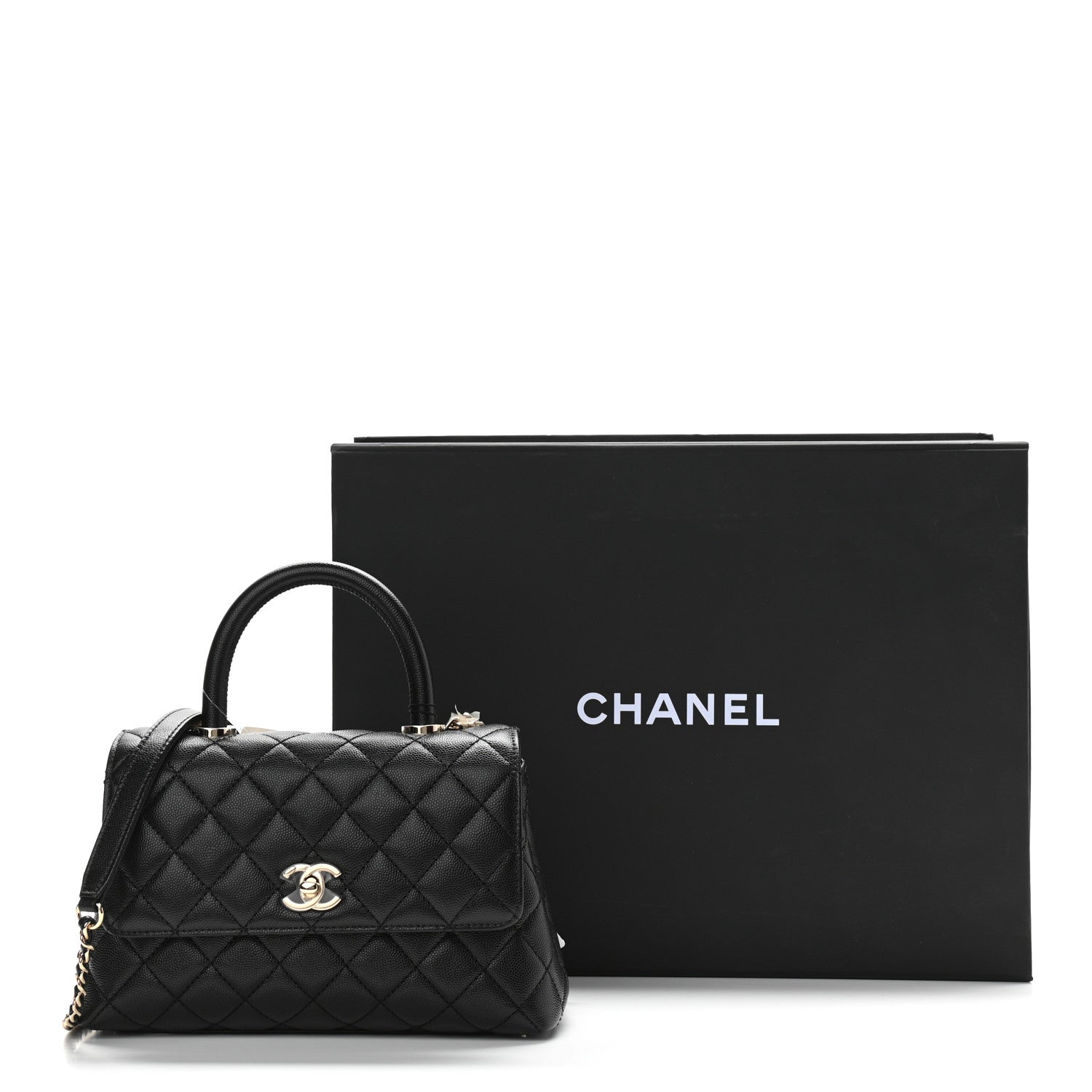 Chanel Caviar Quilted Mini Coco Handle Flap Black 11 of 11